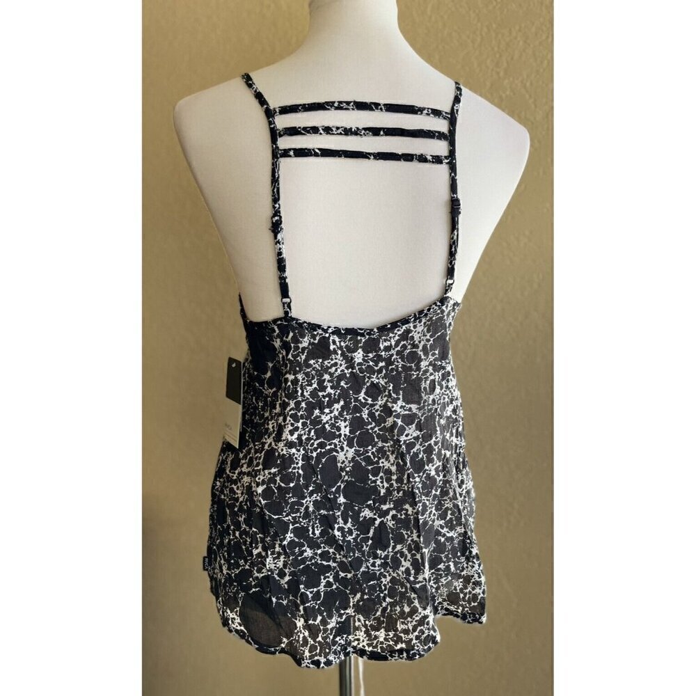 RVCA Women's Cut out Net Younger Days Strappy Tank Top Size Small - Picture 3 of 11